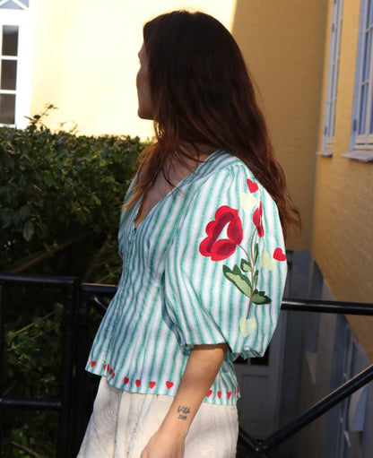 SISSEL EDELBO-588 LOTTA SHIRT-GREEN STRIPES_02.jpg