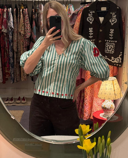 SISSEL EDELBO-588 LOTTA SHIRT-GREEN STRIPES_04.jpg
