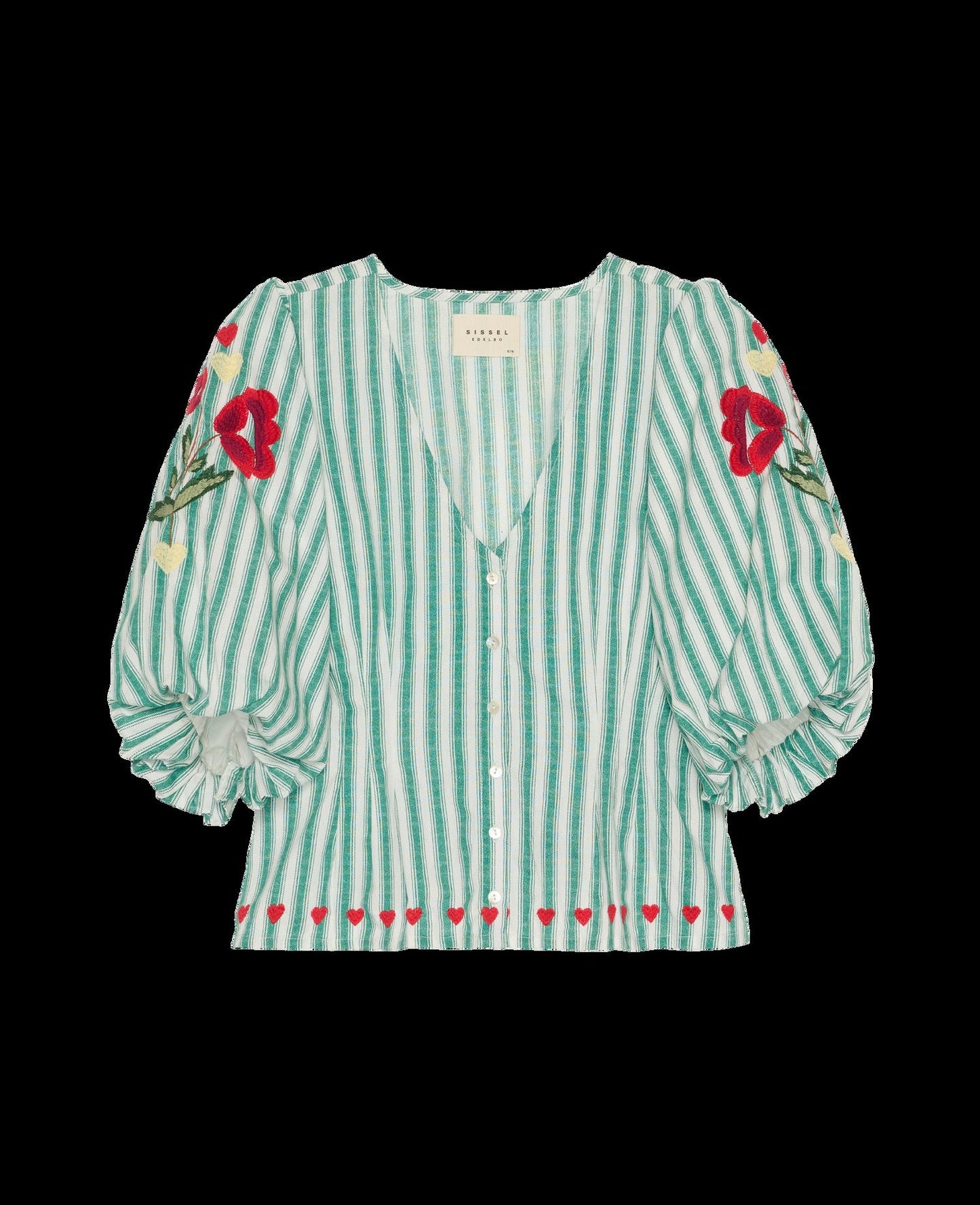 SISSEL EDELBO-588 LOTTA SHIRT-GREEN STRIPES_06.jpg