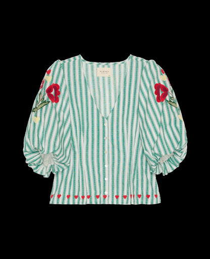 SISSEL EDELBO-588 LOTTA SHIRT-GREEN STRIPES_06.jpg
