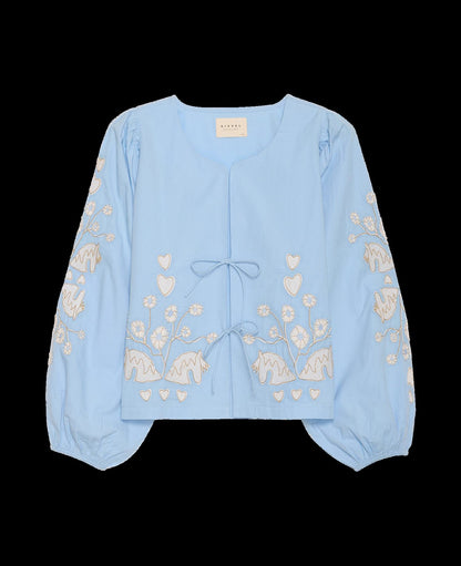 Blouse Maggan Top Light-Blue