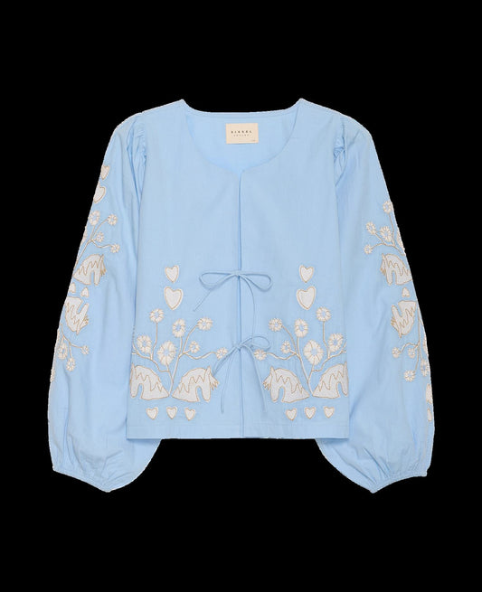 Blouse Maggan Top Light-Blue
