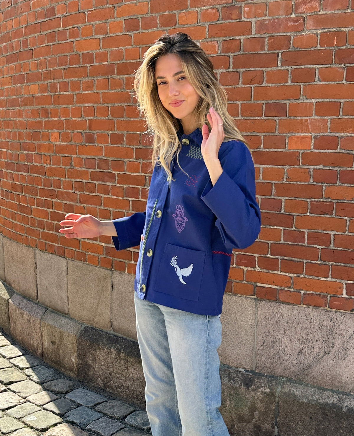 Sissel Edelbo | My Jacket - Embroidered Ultramarine-Blue