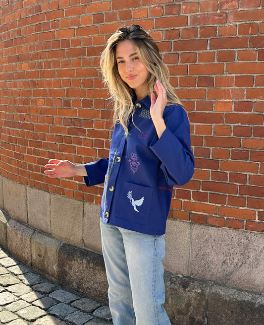 Sissel Edelbo | My Jacket - Embroidered Ultramarine-Blue