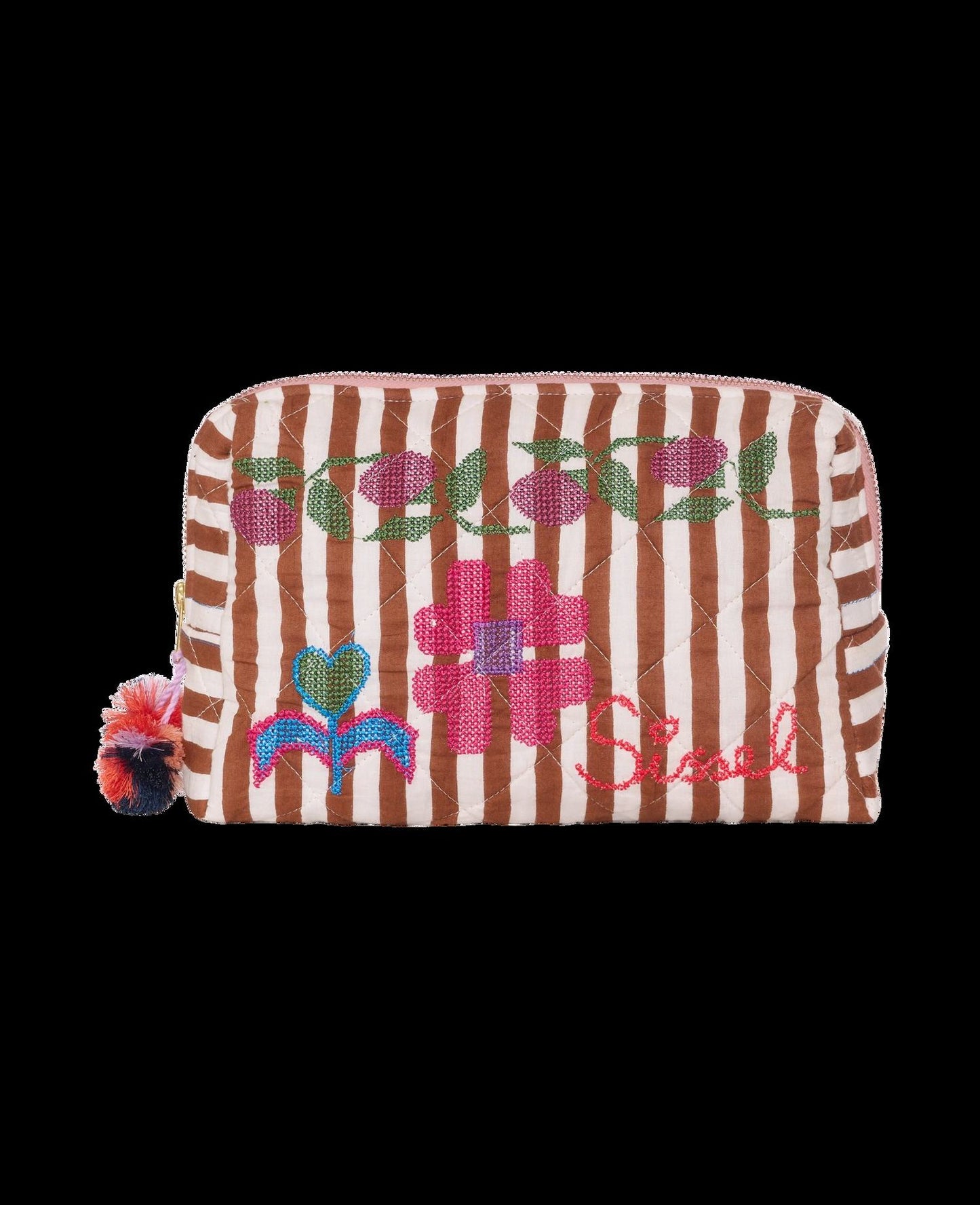 Pouch Rosea Bag Brown-Stripes