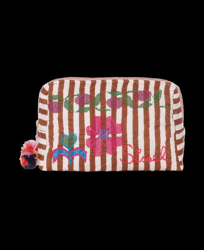 Pouch Rosea Bag Brown-Stripes
