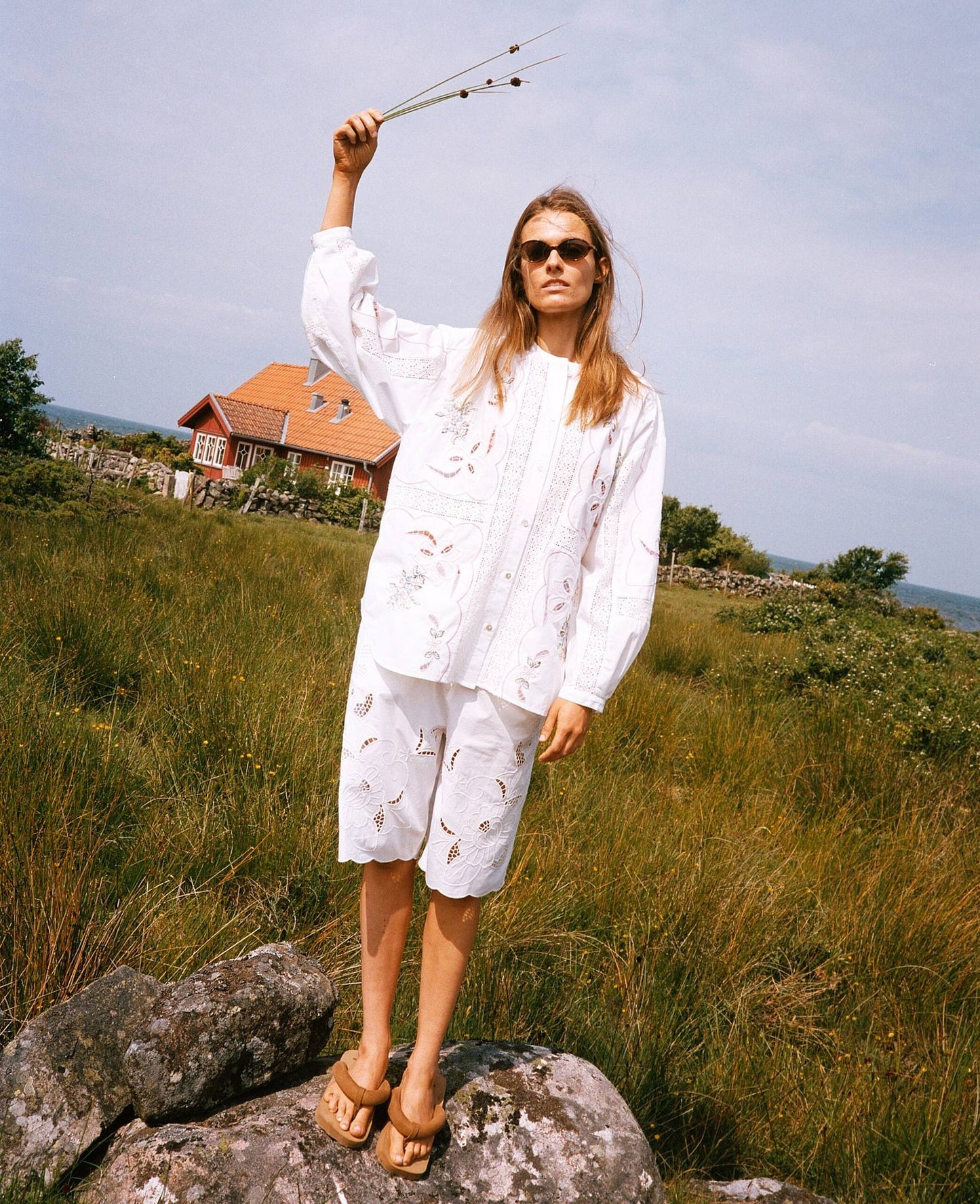 Blouse Sada Shirt White-Pastel