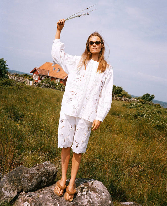 Blouse Sada Shirt White-Pastel