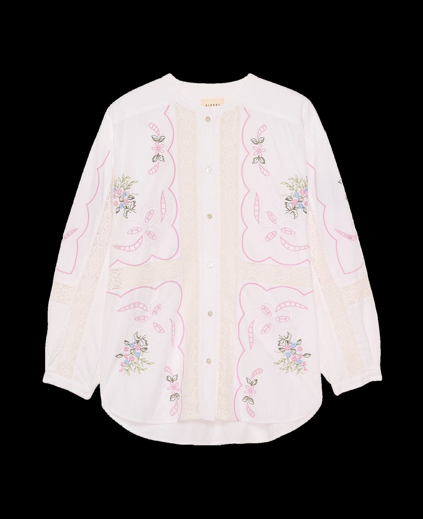Blouse Sada Shirt White-Pastel