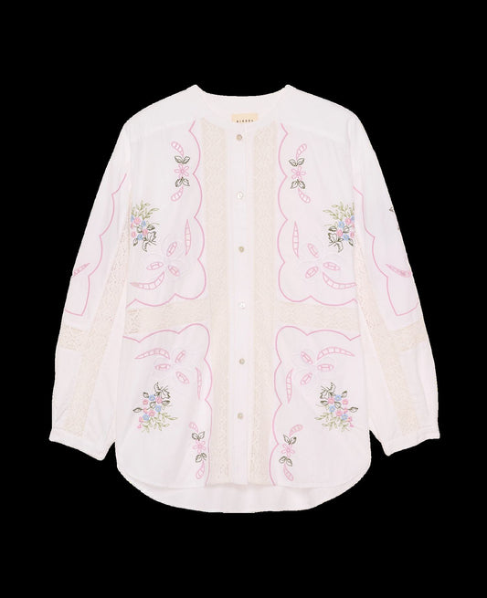Blouse Sada Shirt White-Pastel