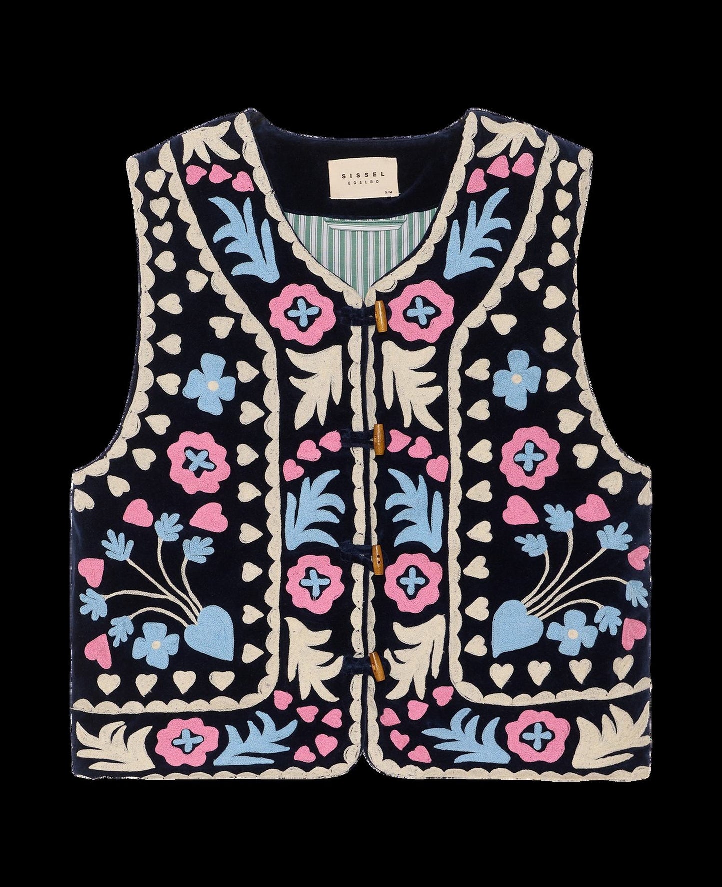 Men's Longline Vest Premium Italian Wool Blend - Navy