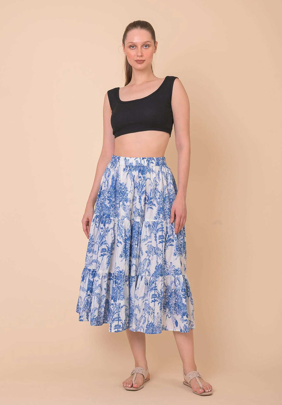 Skirt An841 Skazen Skirt Blue-Sketch