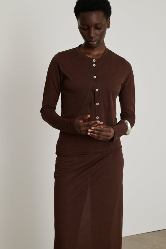 Cardigan Barbara Acajou