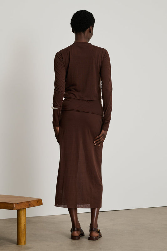 Cardigan Barbara Acajou