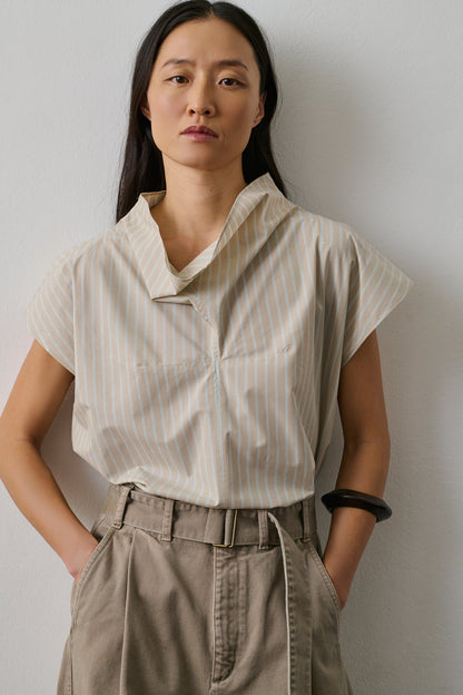 Blouse Farah Gris-Bleu