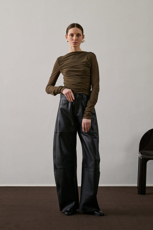 Sweatshirt Gaia Marron-Kaki