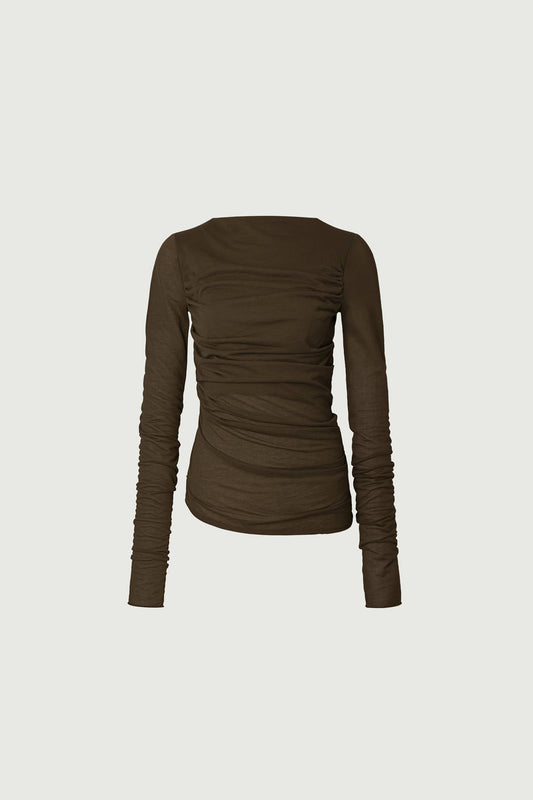 Sweatshirt Gaia Marron-Kaki
