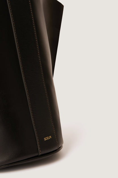 Shoulder Bag Saul Mini Noir-Cognac