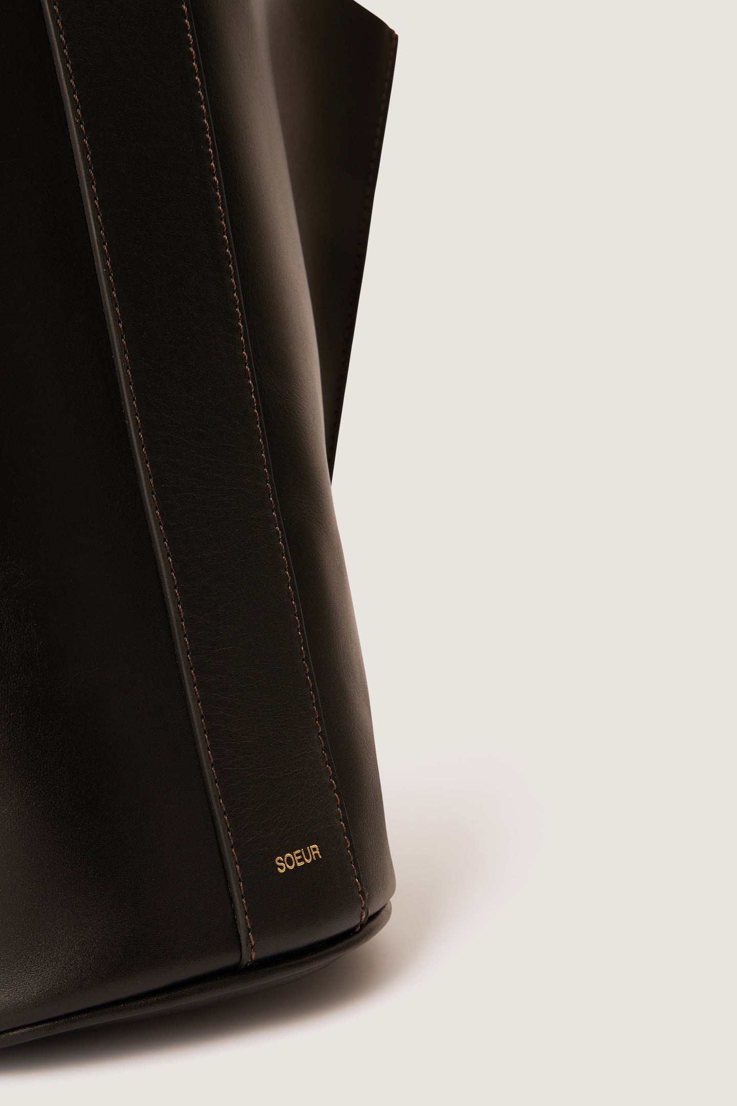 Shoulder Bag Saul Mini Noir-Cognac