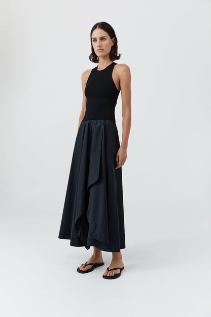 Dress Bodice Asymm Dre Black