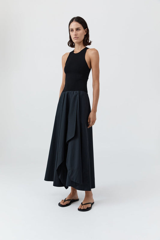 Dress Bodice Asymm Dre Black