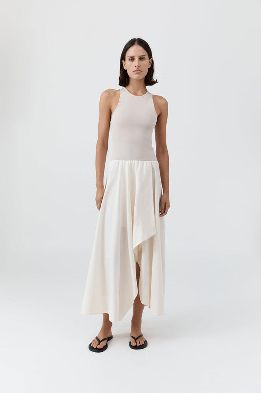 Dress Bodice Asymm Dre Ecru