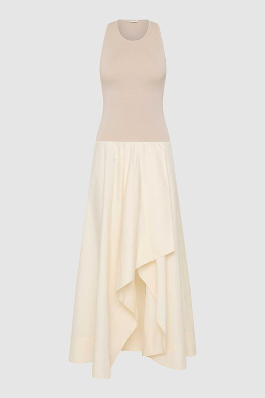 Dress Bodice Asymm Dre Ecru