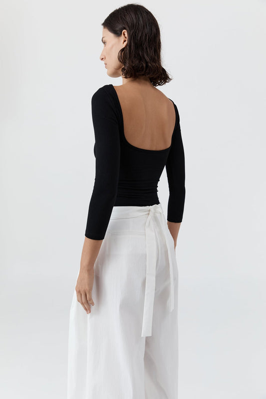 Sweatshirt Jersey Ballerina Jet-Black