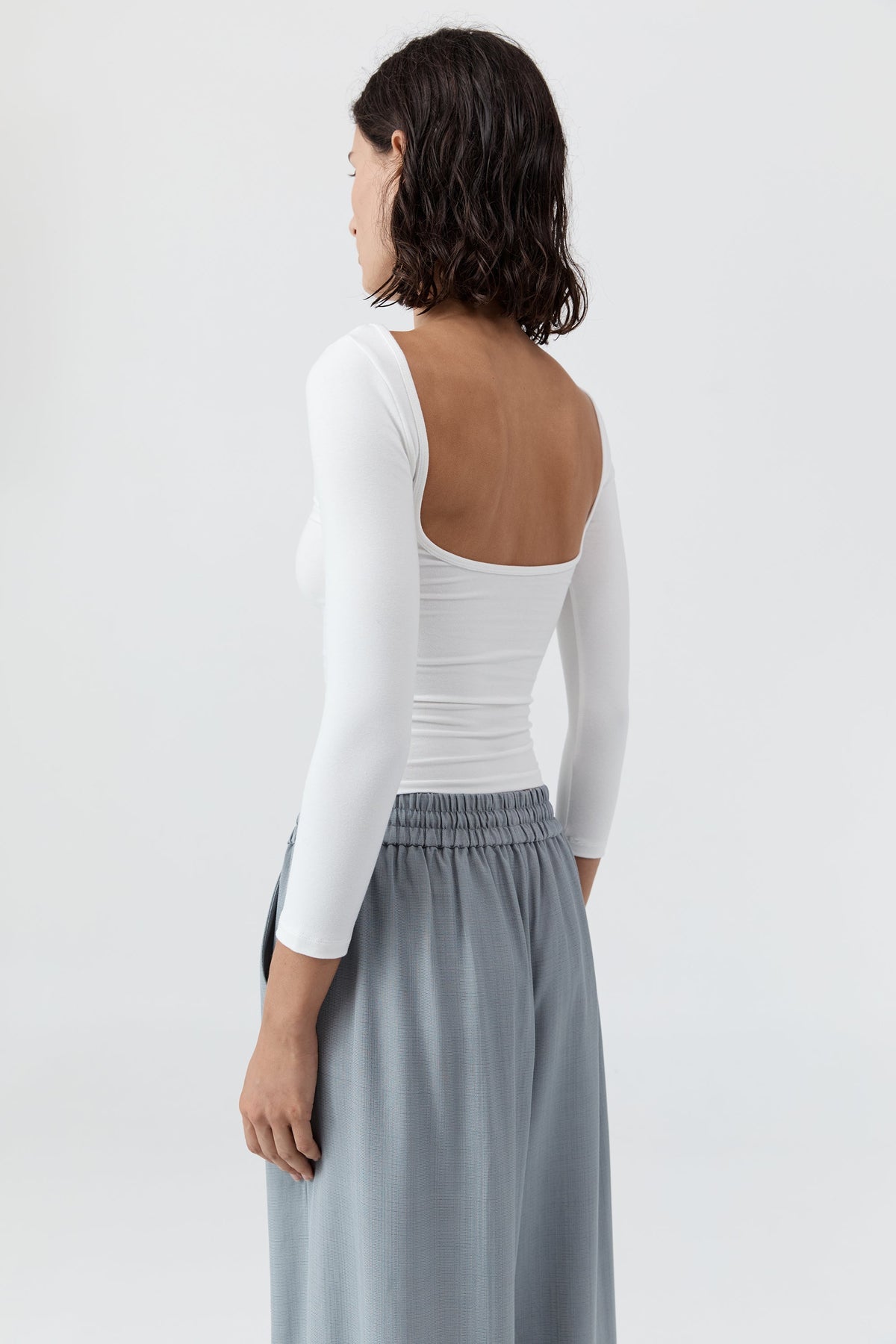 Sweatshirt Jersey Ballerina White