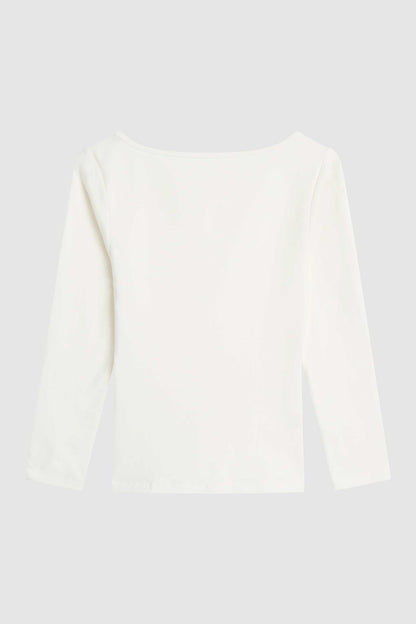 Sweatshirt Jersey Ballerina White