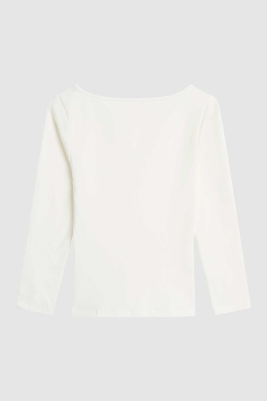 Sweatshirt Jersey Ballerina White