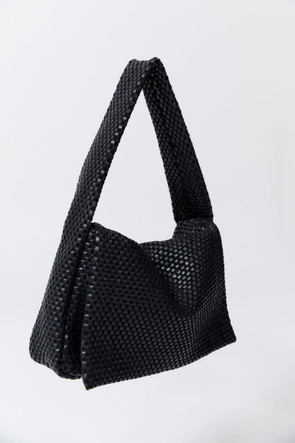 Shoulder Bag Lattice Everyday Black