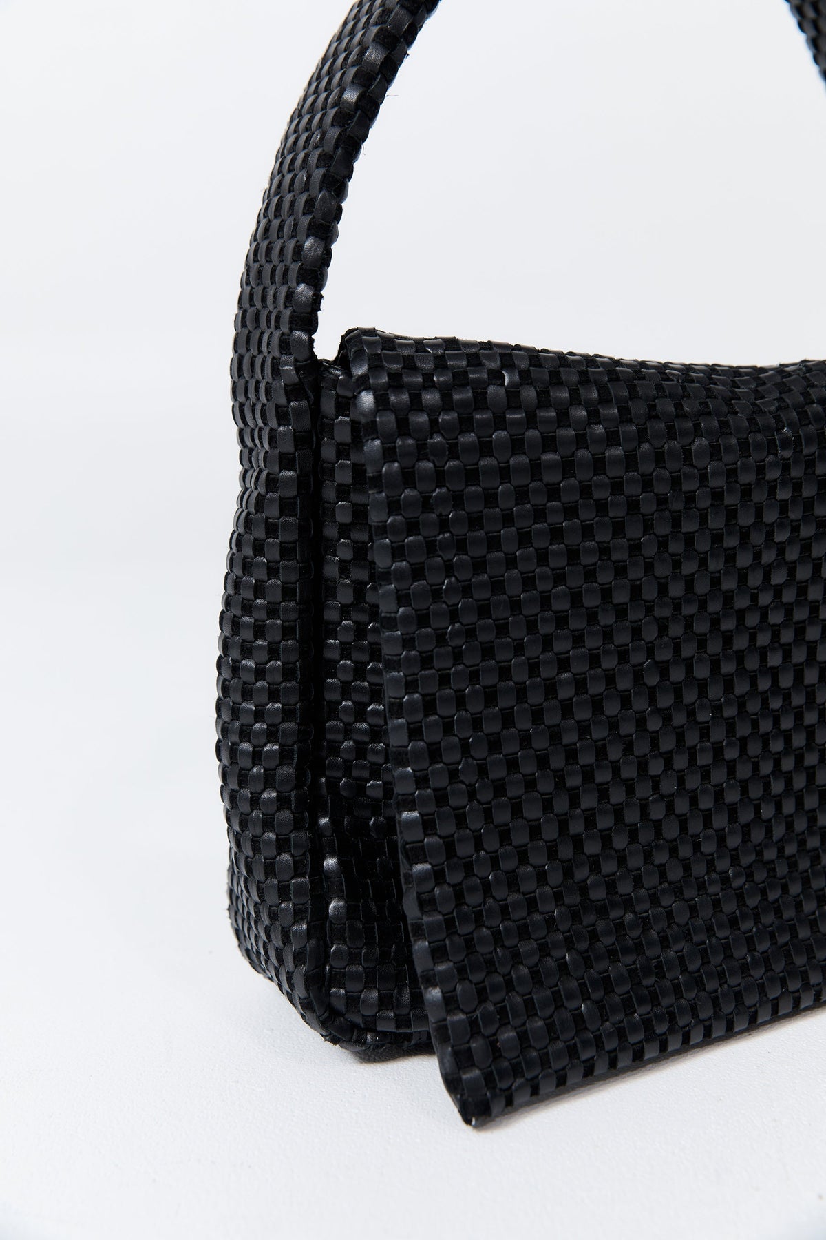 Shoulder Bag Lattice Everyday Black
