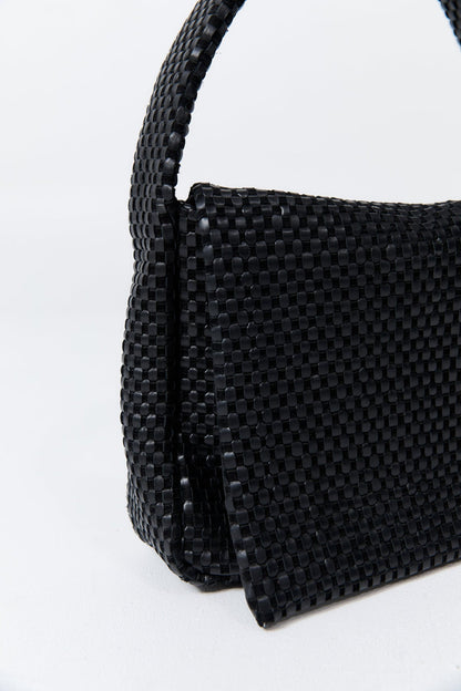 Shoulder Bag Lattice Everyday Black