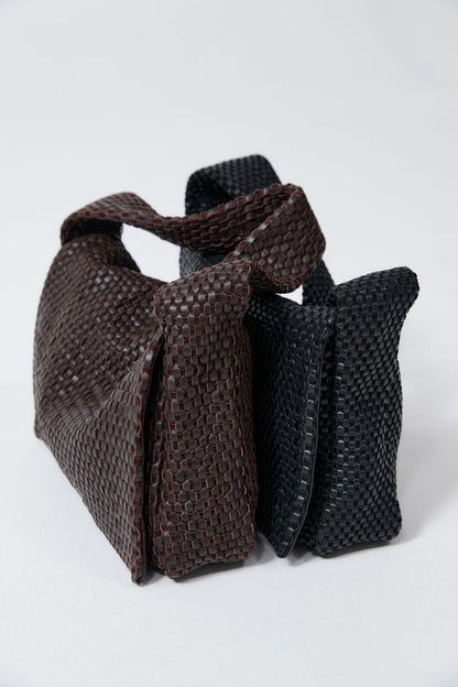 Shoulder Bag Lattice Everyday Black