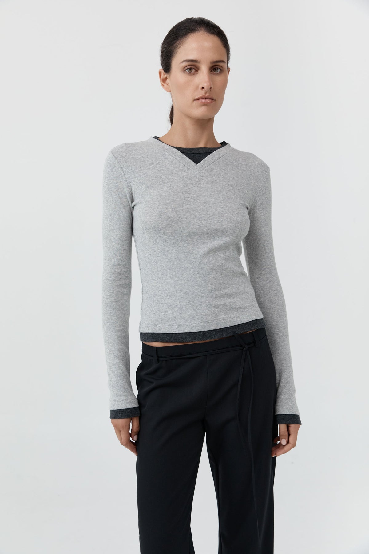 ST. AGNI-702 ORGANIC CO V NECK LS TOP-GREY MARLE_01.jpg