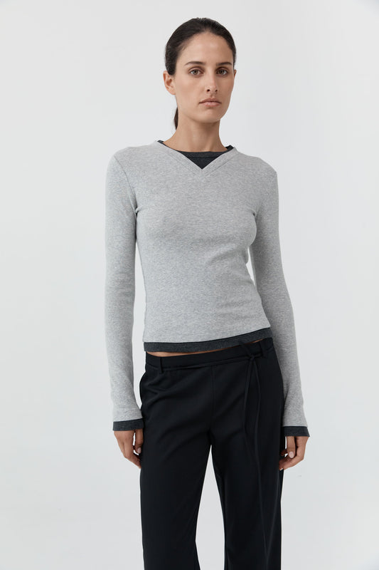 ST. AGNI-702 ORGANIC CO V NECK LS TOP-GREY MARLE_01.jpg