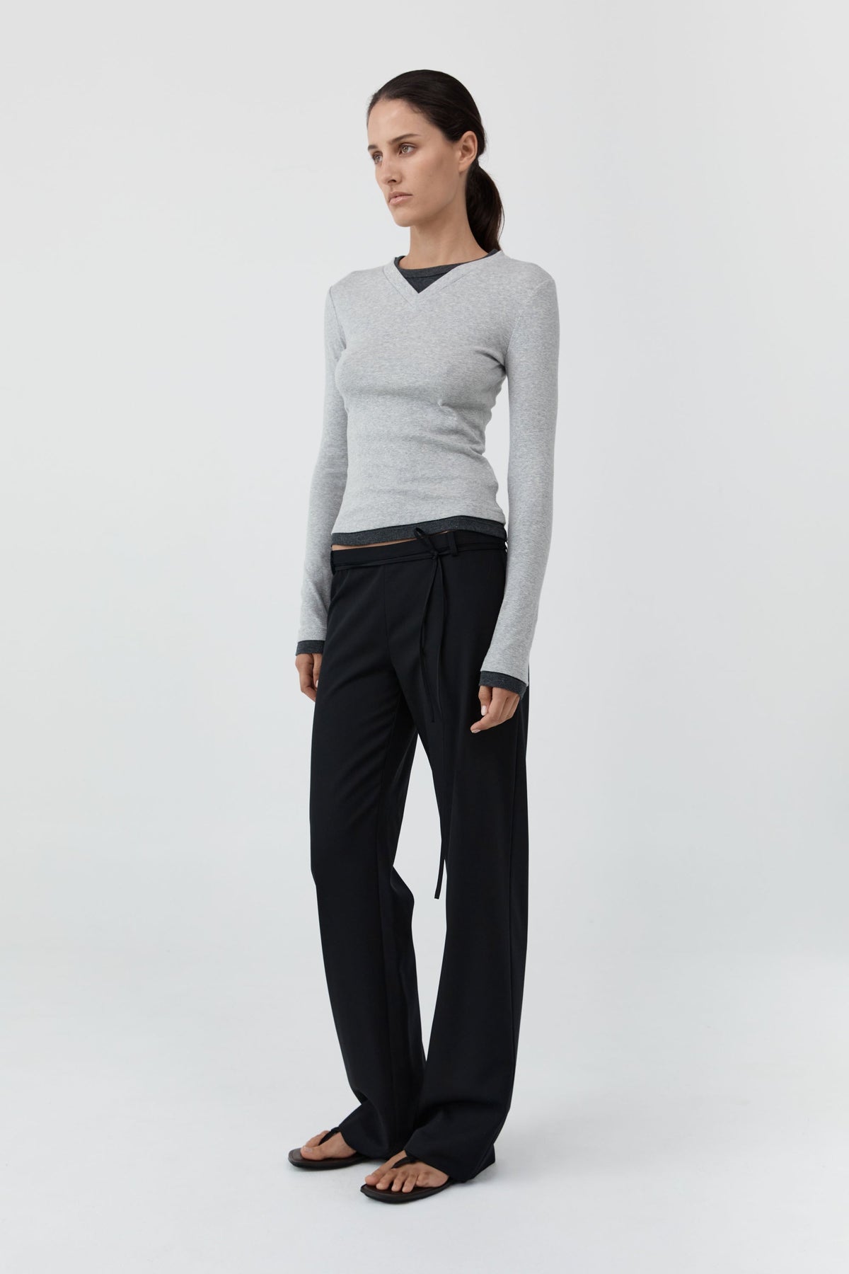 ST. AGNI-702 ORGANIC CO V NECK LS TOP-GREY MARLE_03.jpg