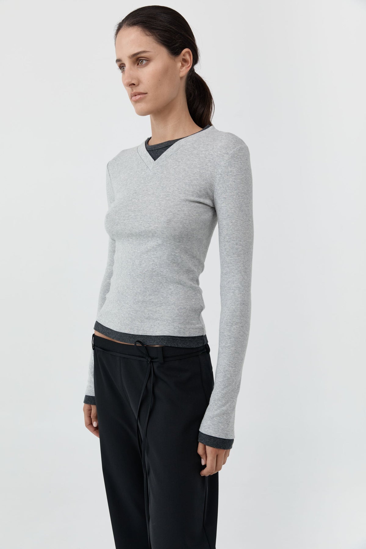 ST. AGNI-702 ORGANIC CO V NECK LS TOP-GREY MARLE_06.jpg