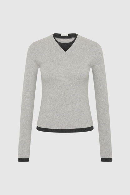 ST. AGNI-702 ORGANIC CO V NECK LS TOP-GREY MARLE_08.jpg