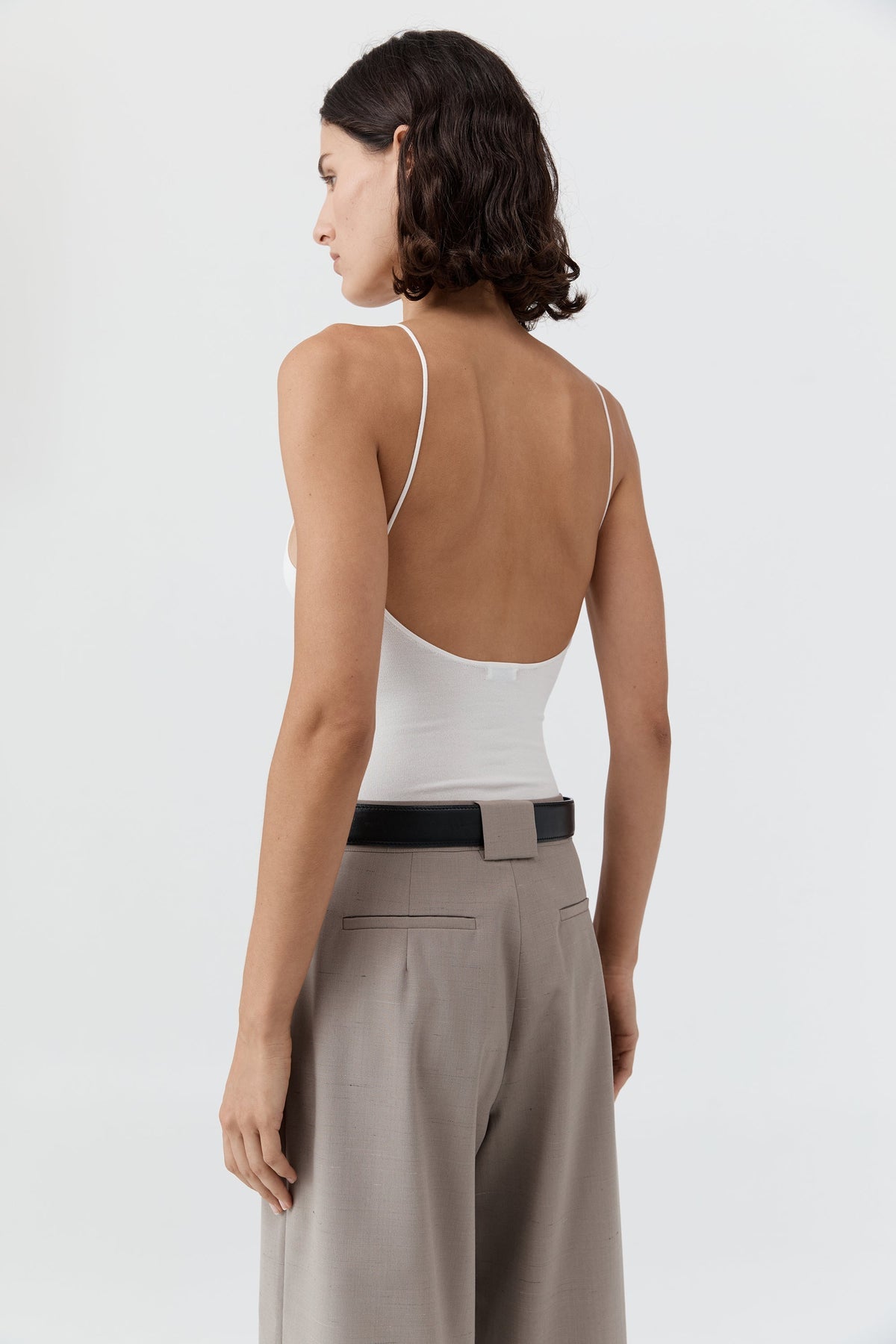 Dress Square Neck Dres Off-White