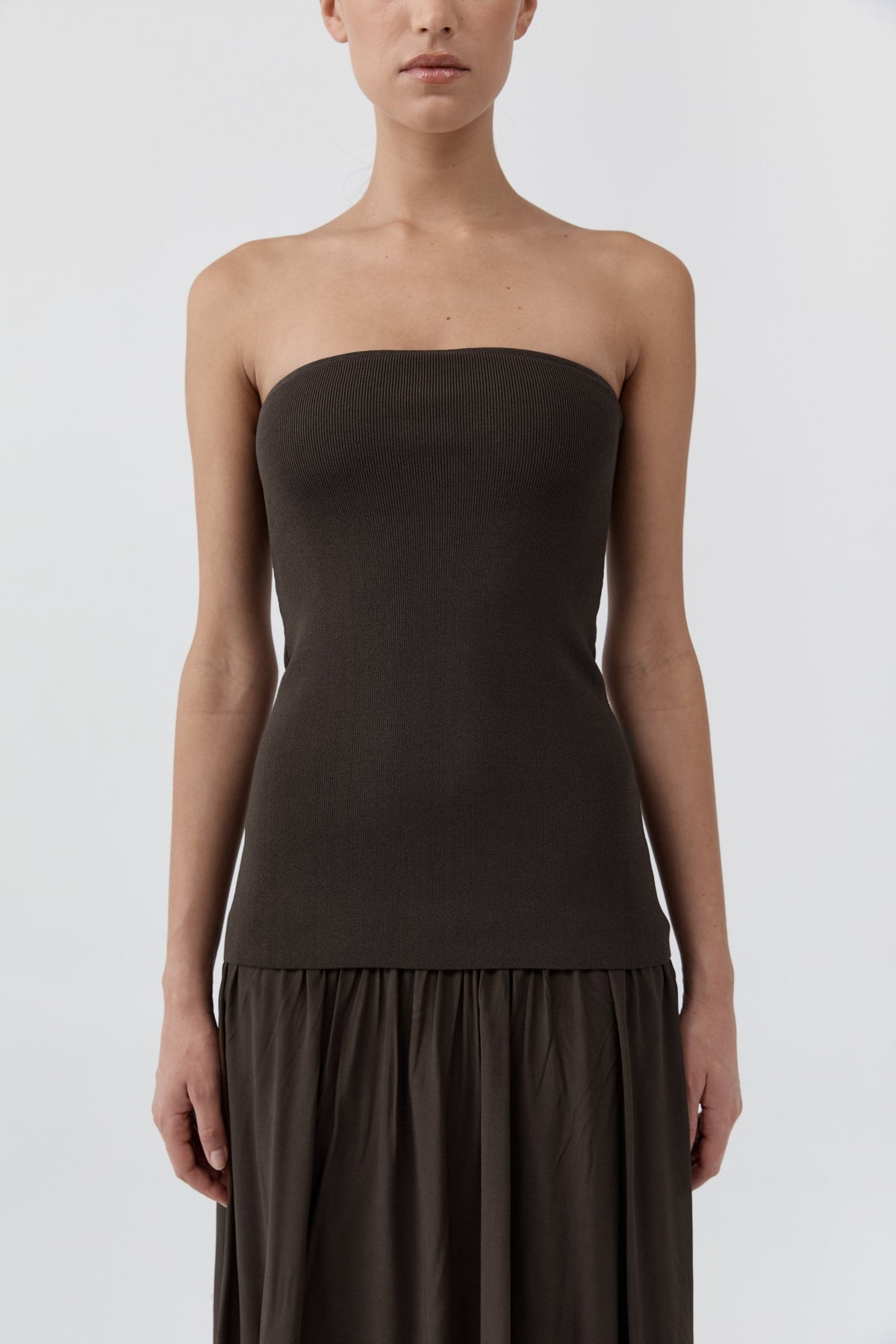 ST. AGNI-702 STRAPLESS BALLOON HEM DRESS-CEDAR_05.jpg
