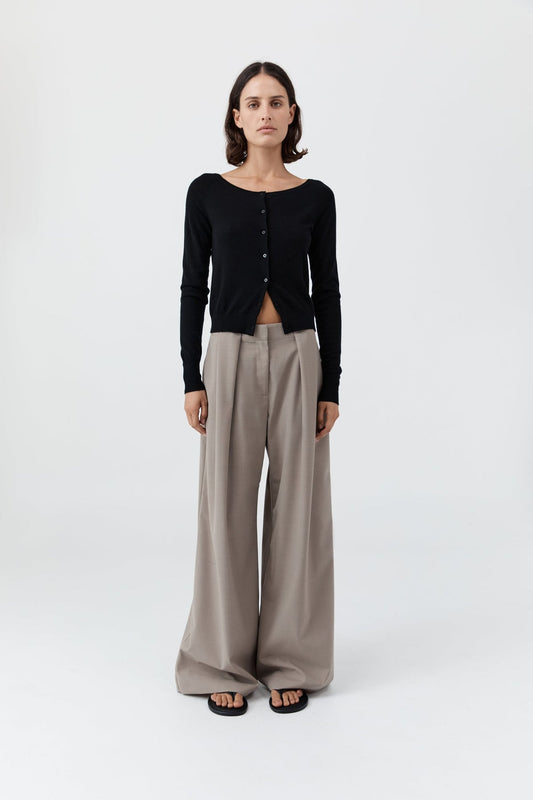 Cardigan Wool Ballet Card Black