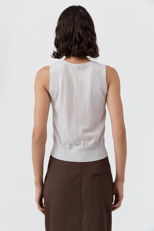Vest Wool Oupa Vest Light-Grey-Marle