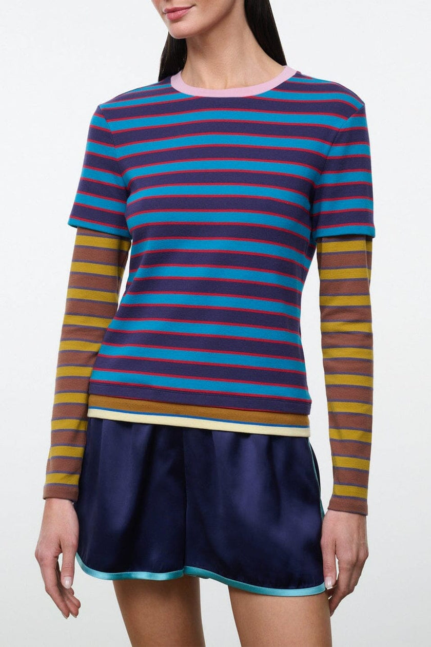 STAUD-688 DILLON TEE-POTTER STRIPE MULTI_05.jpg