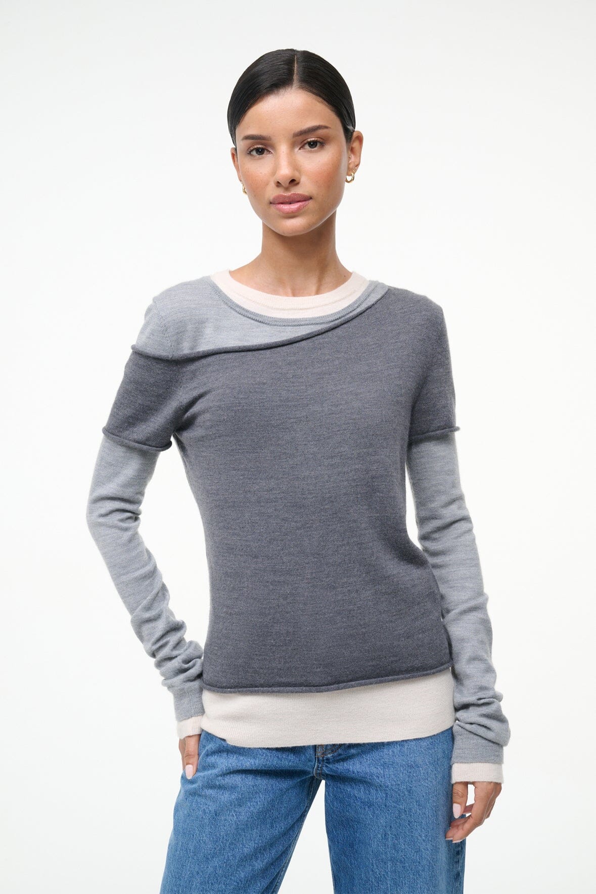 Sweatshirt Sera Sweater Heather-Grey-Multi