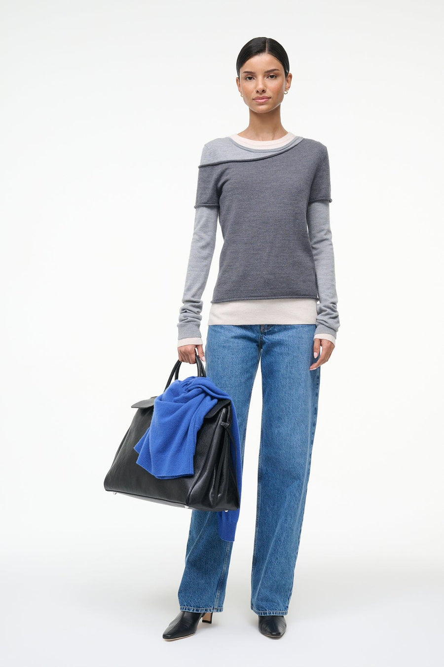 Sweatshirt Sera Sweater Heather-Grey-Multi