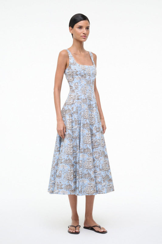 Dress Wells Sp Sky-Toile