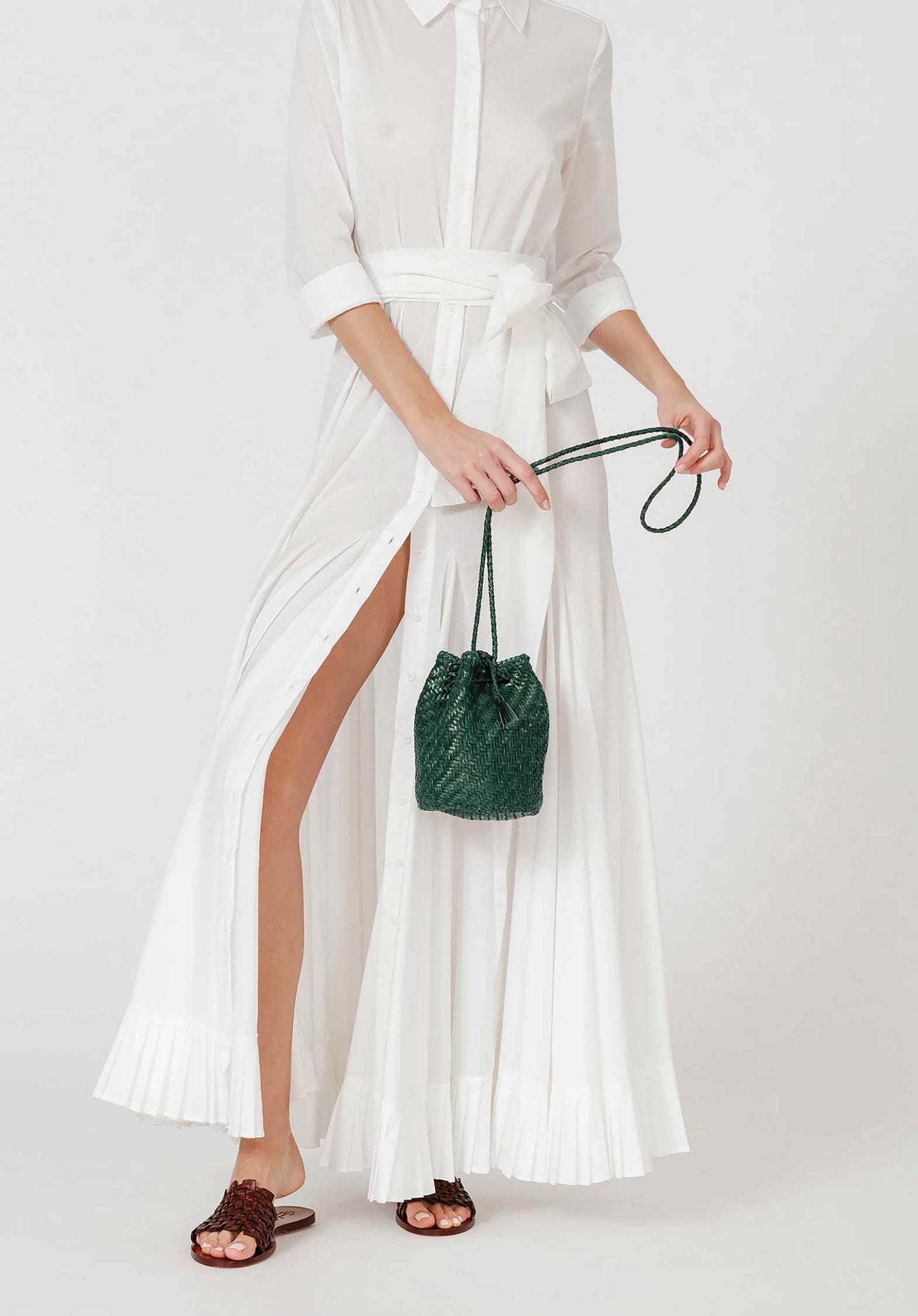 Crossbody Bag Pompom Double Ju Forest