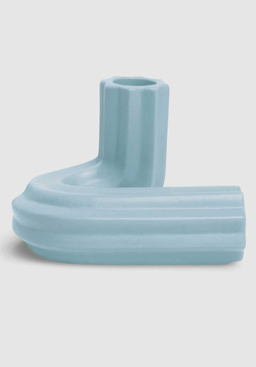 Candle H Candle Holder Light-Blue